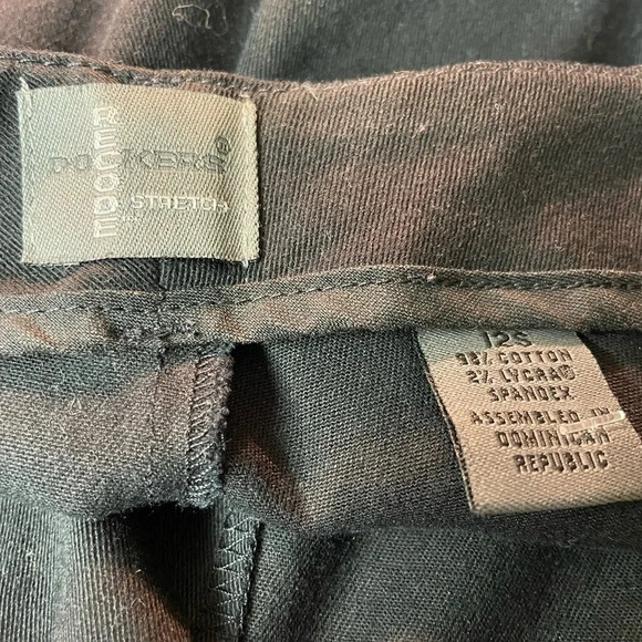 Docker recode stretch black pants 12S  98% cotton 2% Lycra - Picture 4 of 4